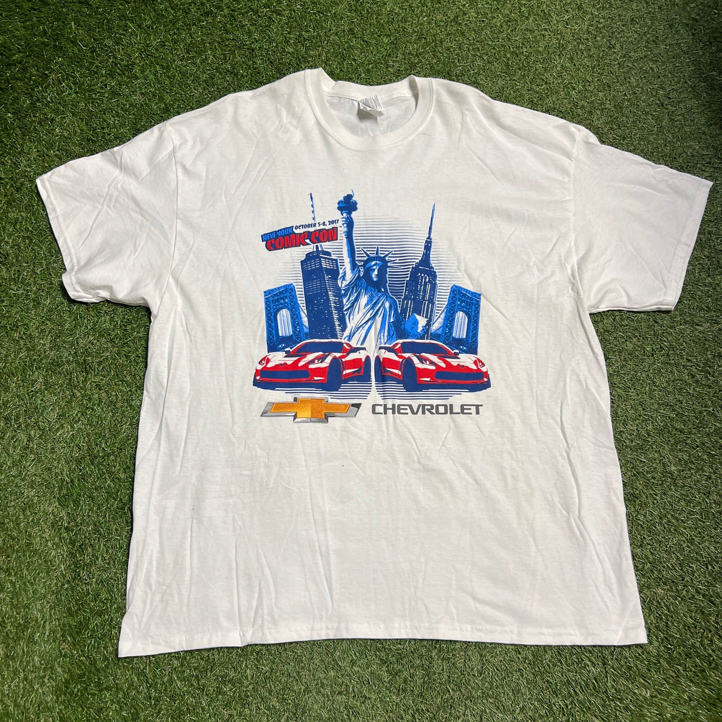 2017 New york comic con Chevorlet tee Size XXL USED v12401