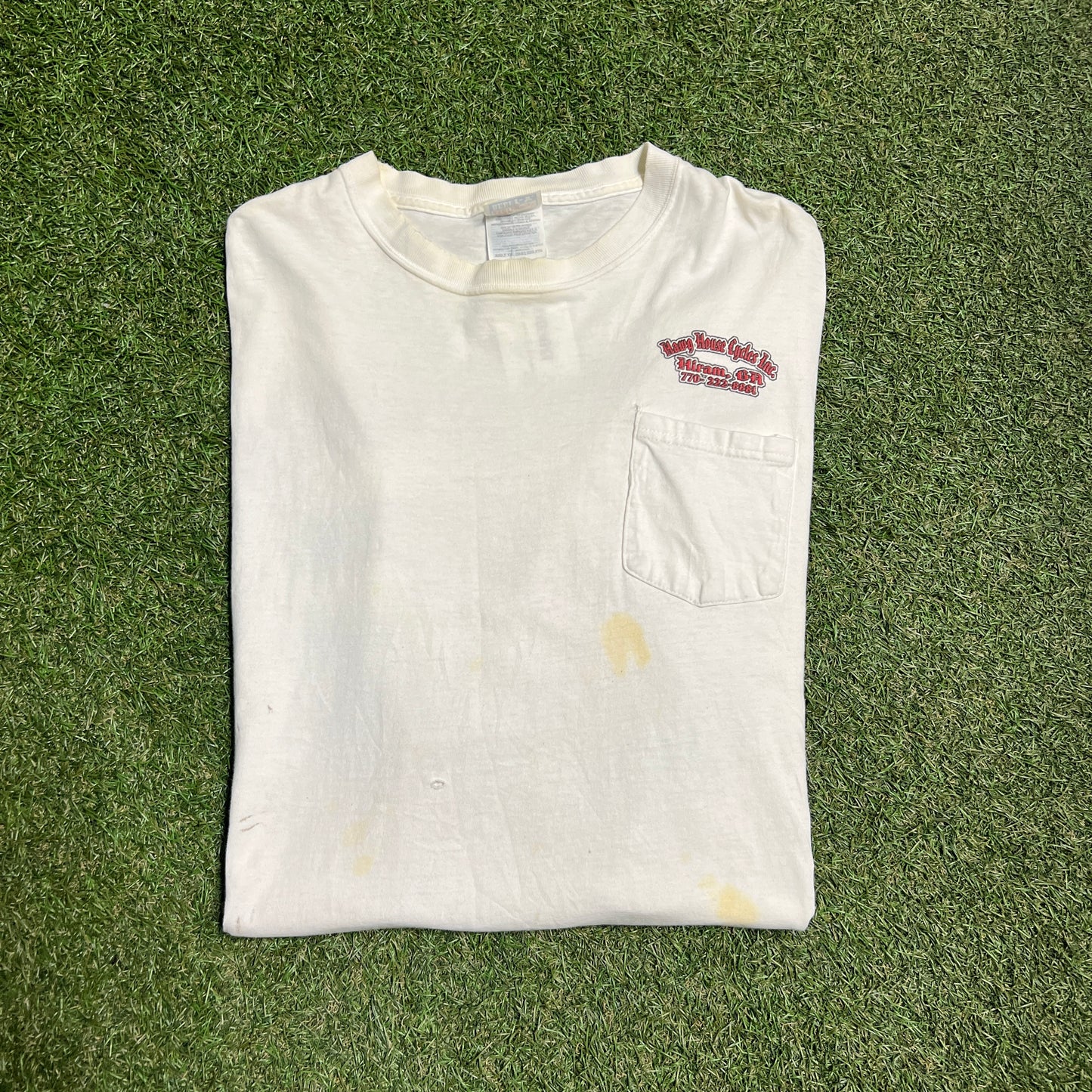 Hawy House cycles inc tee white Size XXL USED v13706