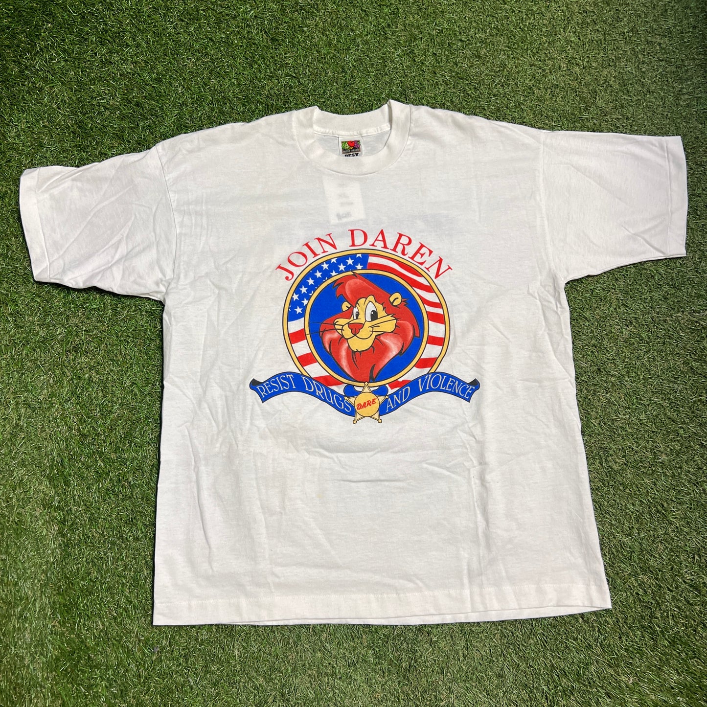 Dare join daren tee white fruit of the loom tag Size XL USED v12331
