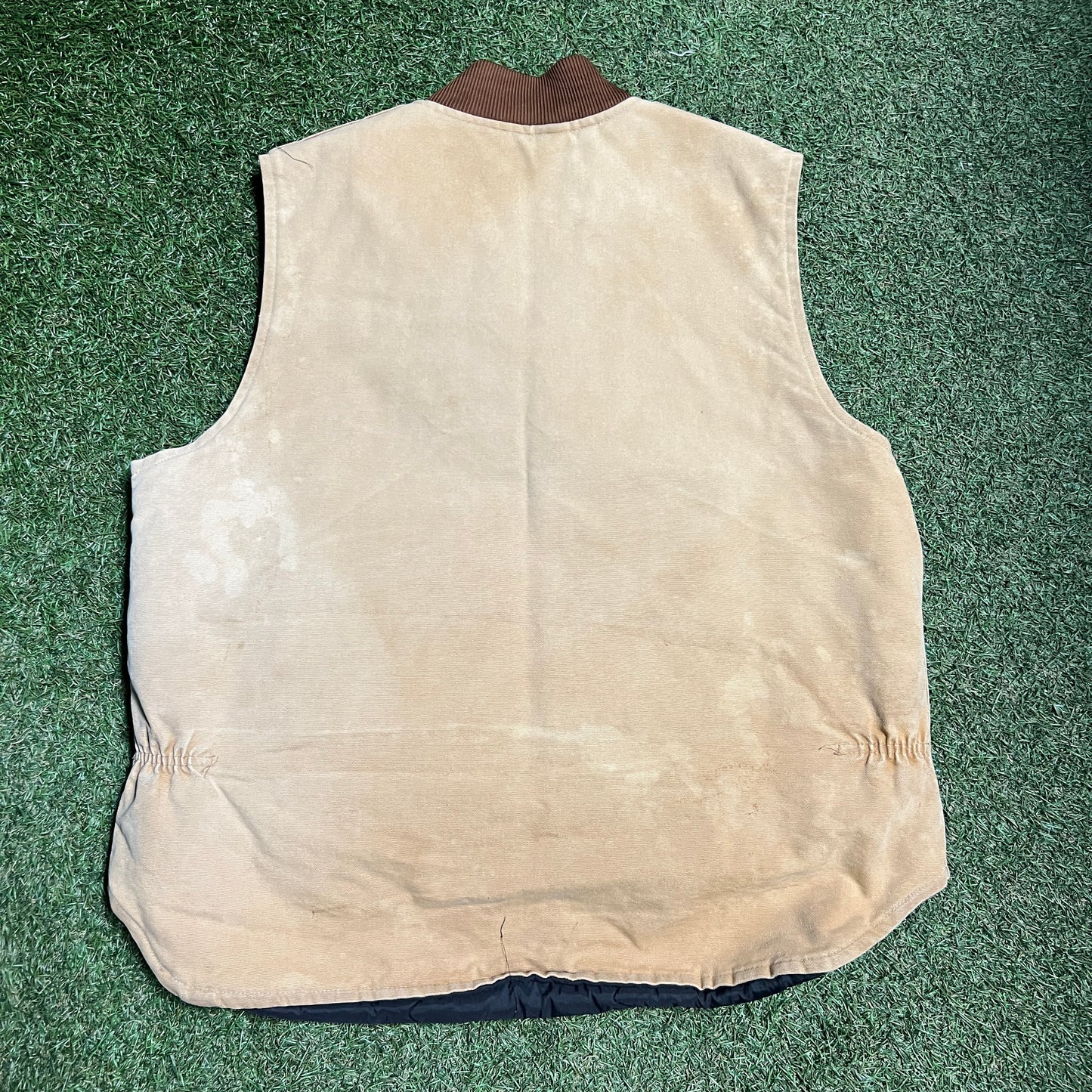 Carhartt Tan Union Made Vest Size XL USED v15235