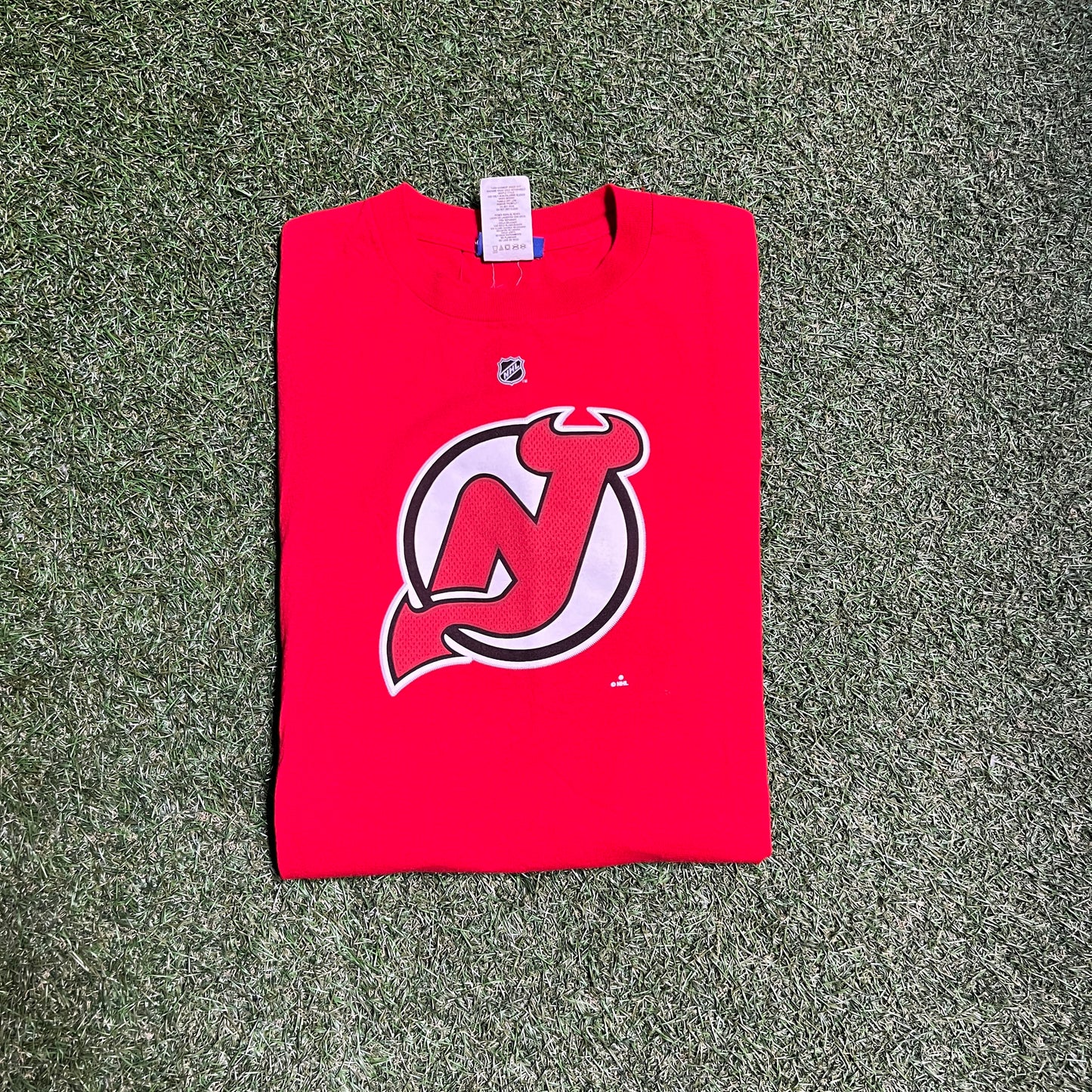 NHL Nj Devils Reebok Tag Size XL Used v12382