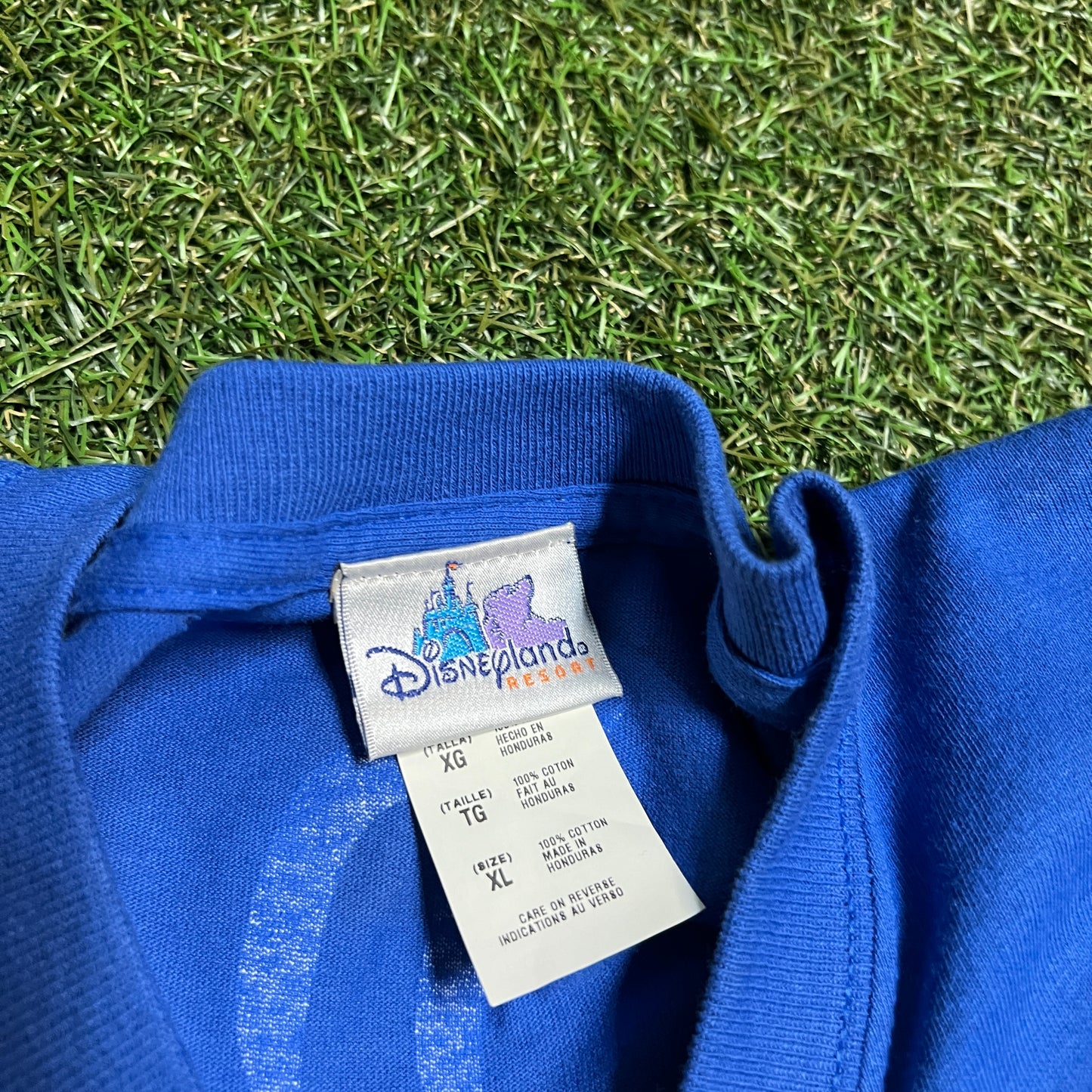 2000 Disneyland resort Where Dreams Come True Tee Blue Size XL USED v4127