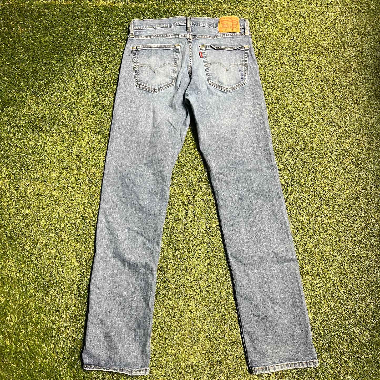 Levis 559 Light Blue Denim Jean Size 36x32 USED v15231