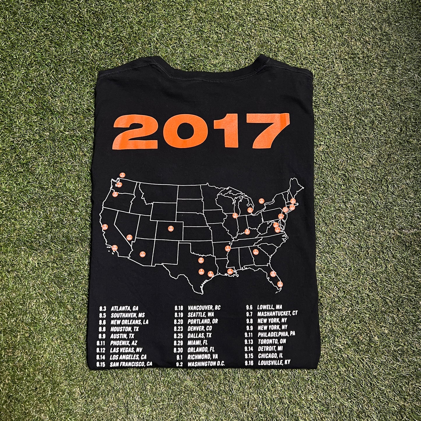 Bryson Tiller Note To Self 2017 Tour Size Large USED v1767