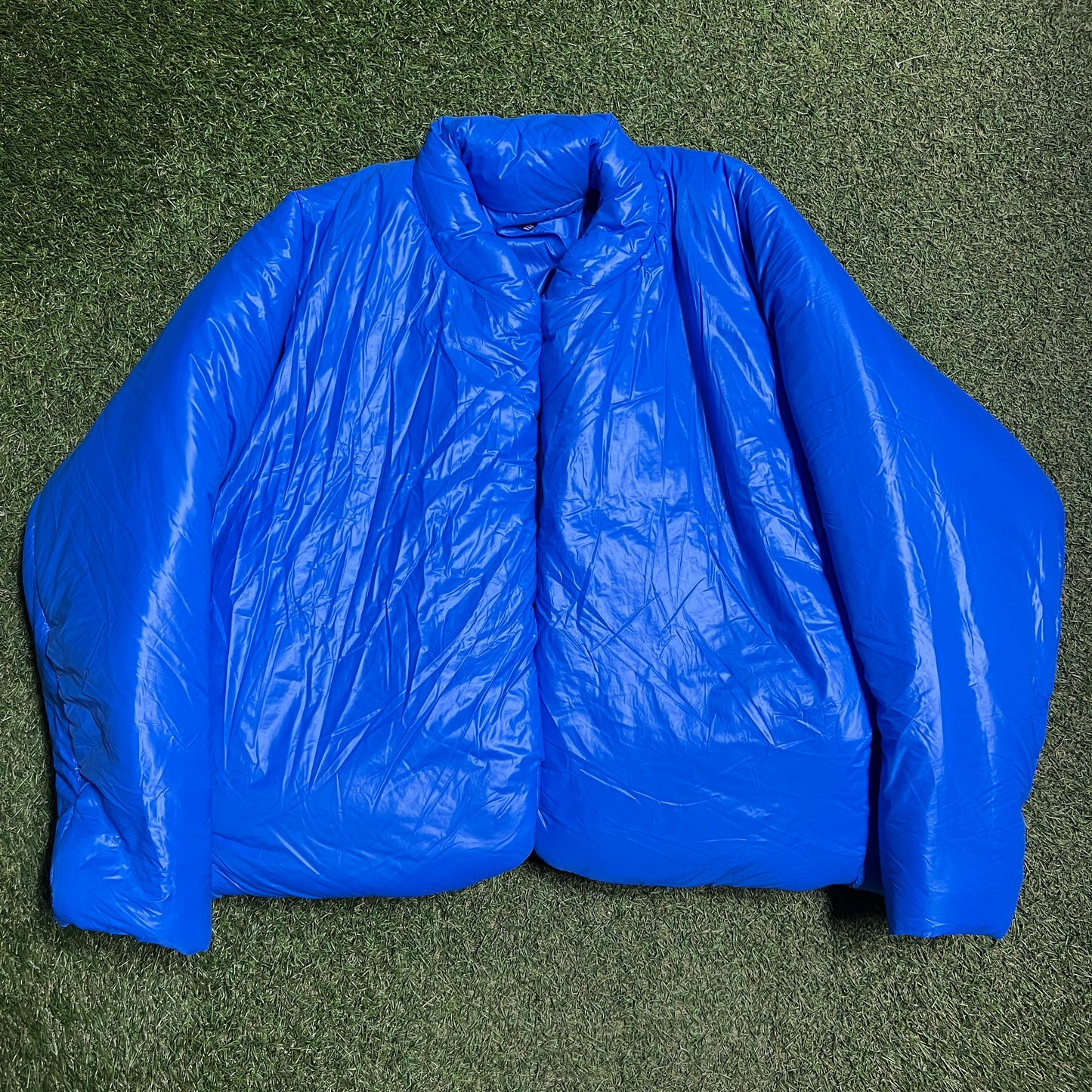 Yeezy Gap Blue Puffy Bubble Jacket Size Medium NEW x12697