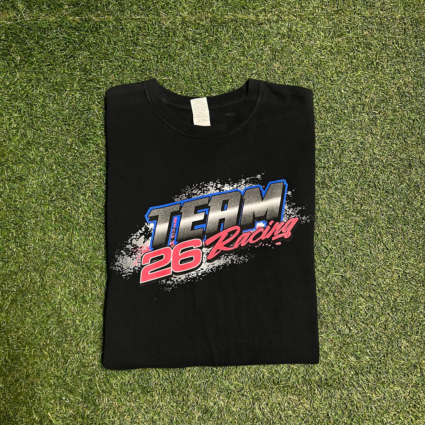 Fletcher racing team 26 tee black gildan tag Size Large USED v11811