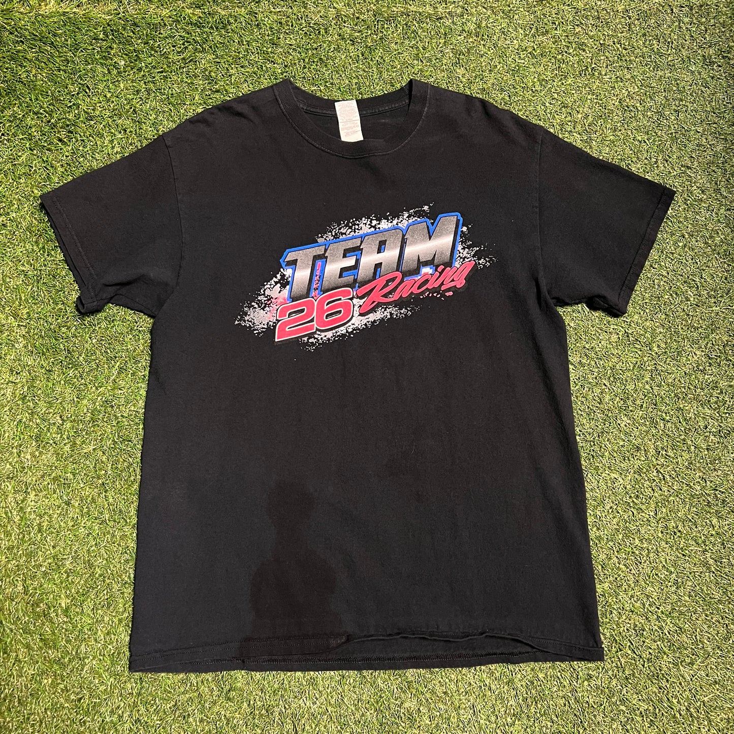 Fletcher racing team 26 tee black gildan tag Size Large USED v11811