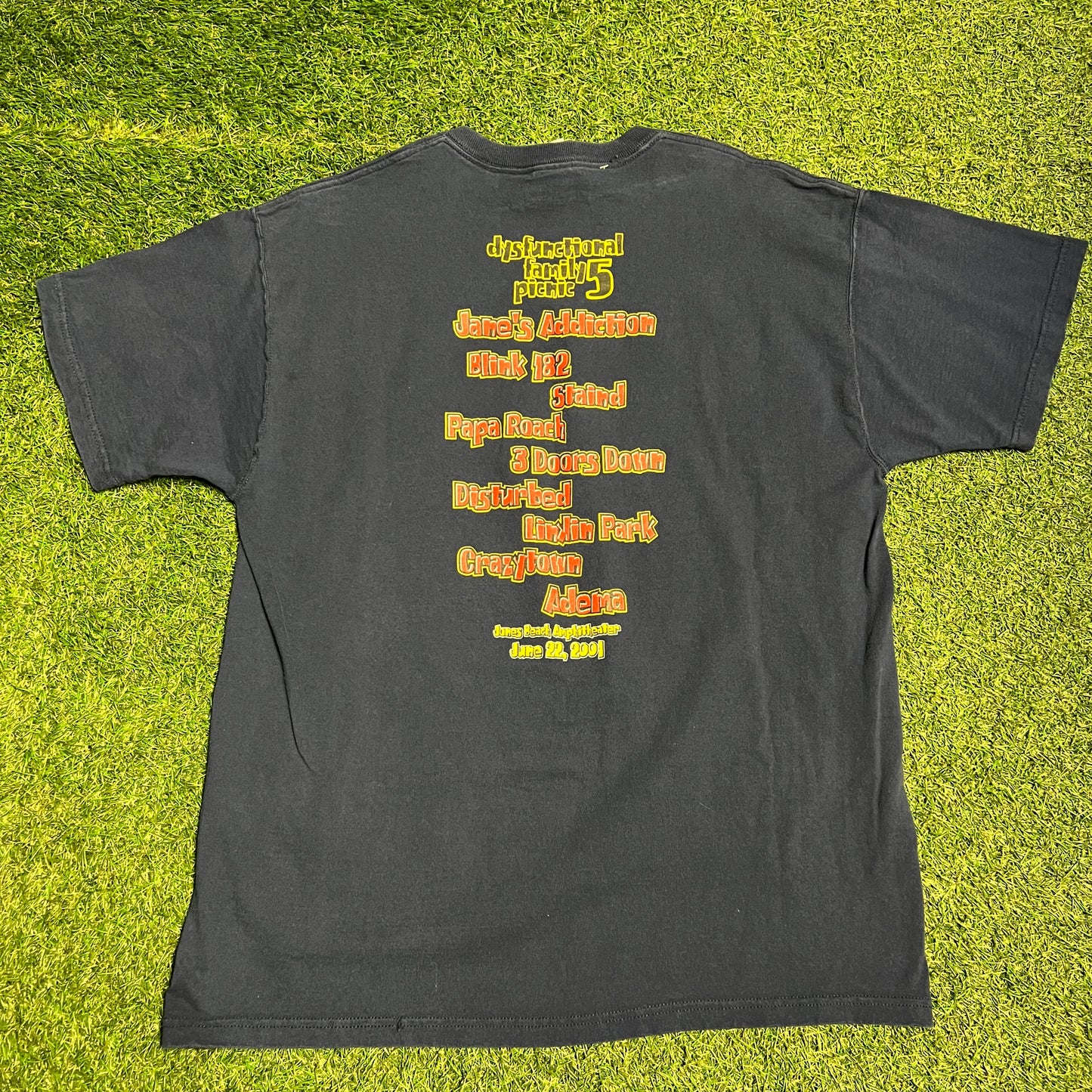 Jaws DFP5 Rock 92.3 FM Concert 2001 Tee Blue Size XL Used