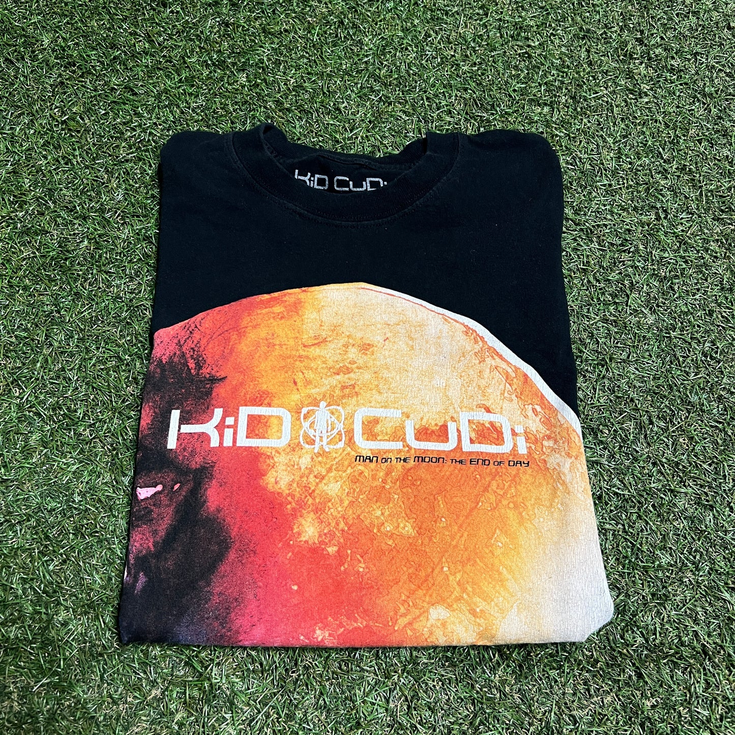 Kid Cudi Man on the Moon Black Art Tee Size Large USED x12727