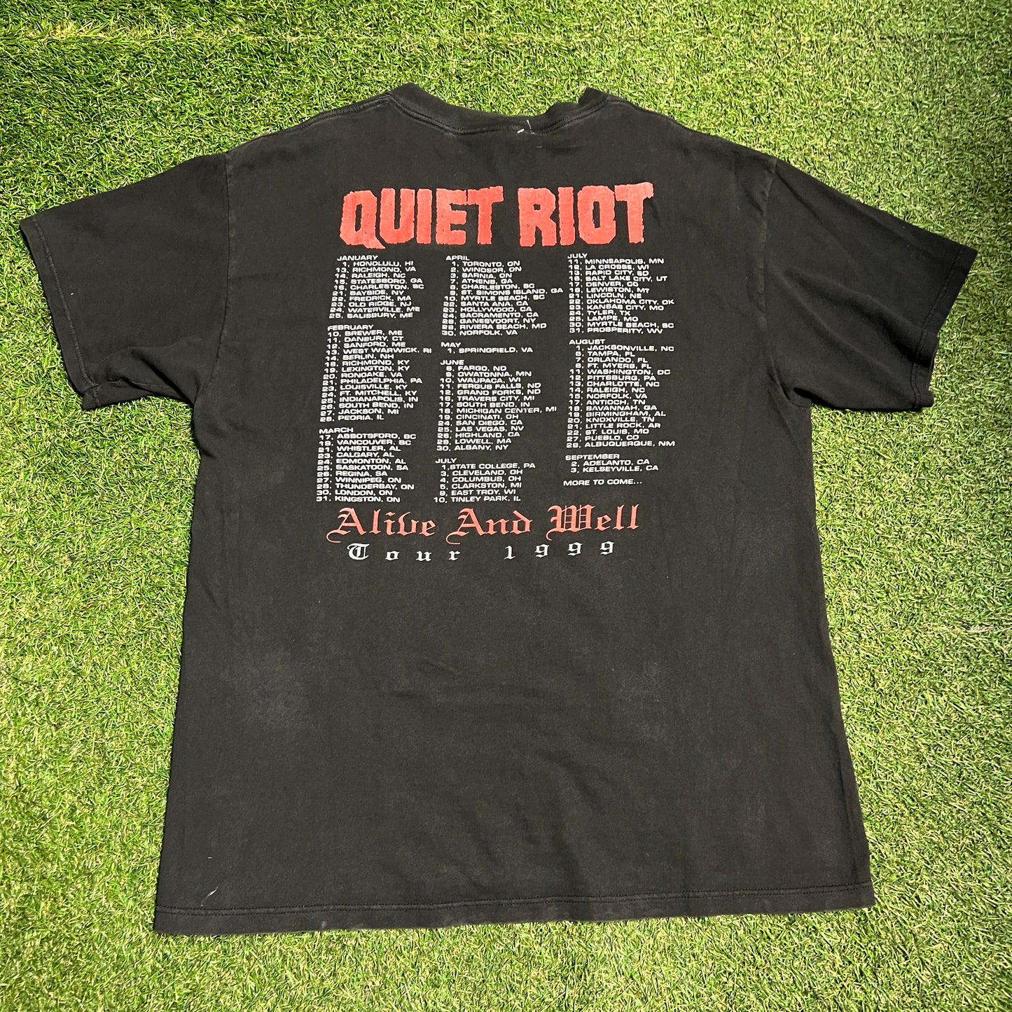 Got Metal Band Tour Tee Size XL USED v11175