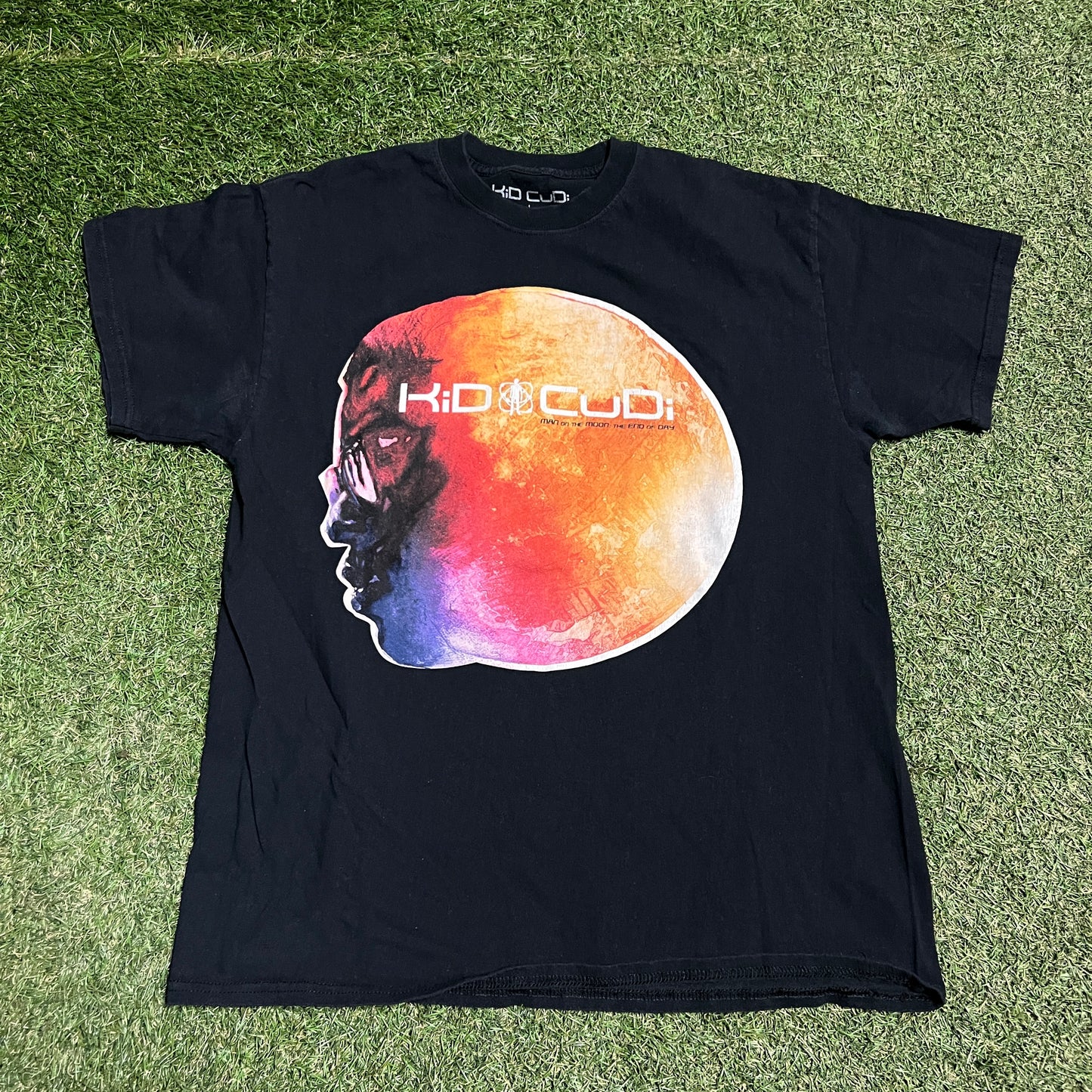 Kid Cudi Man on the Moon Black Art Tee Size Large USED x12727