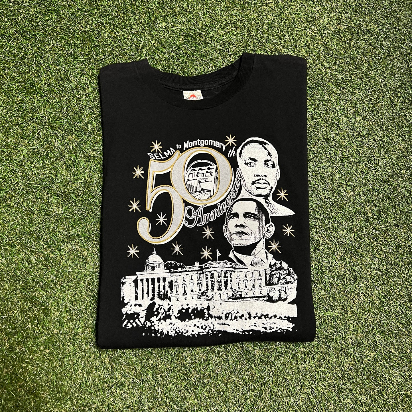50th anniversary selma to montgomery tee black Size XL USED v12610