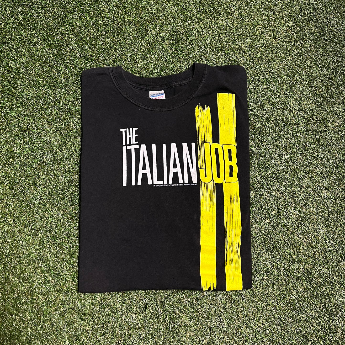 The Italian Job Promo Black Tee Size XL USED v5281