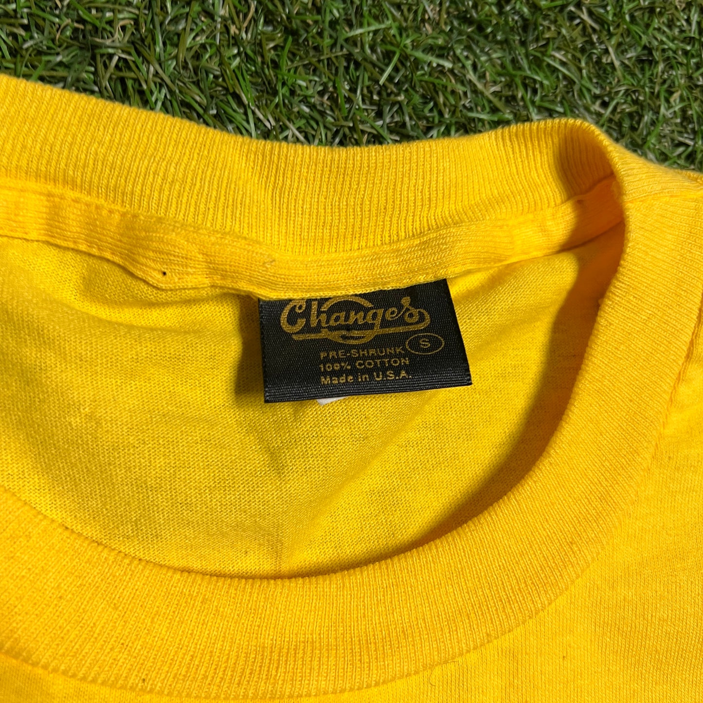 Yellow superman tee changes tag Size Small USED v11879
