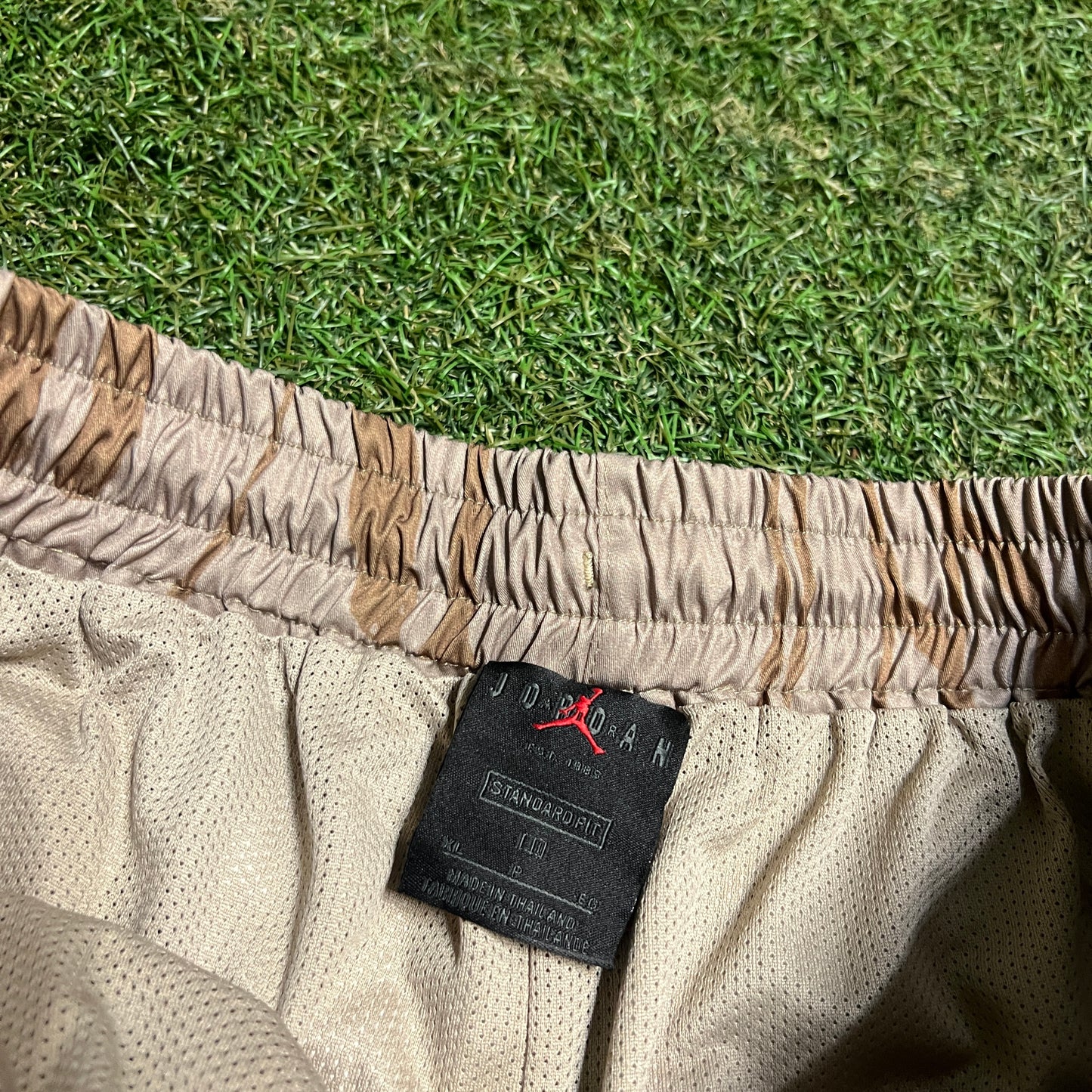 Travis Scott Jordan Pool Khaki Short Size XL USED x12747