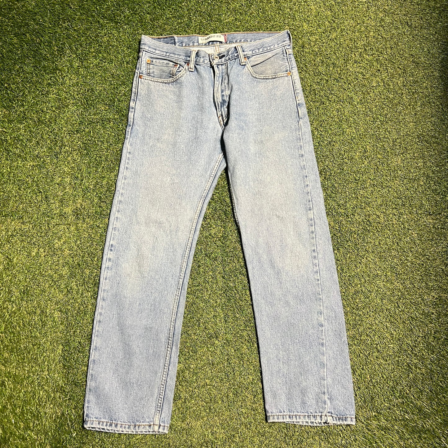 Levis 505 Blue Jeans Size 33x32 USED v15299