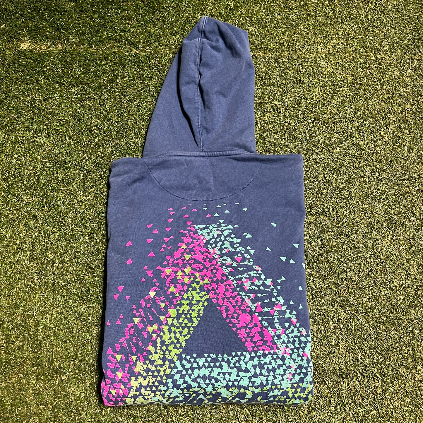 Palace Maximun Blue Hoodie Size Small USED x12759
