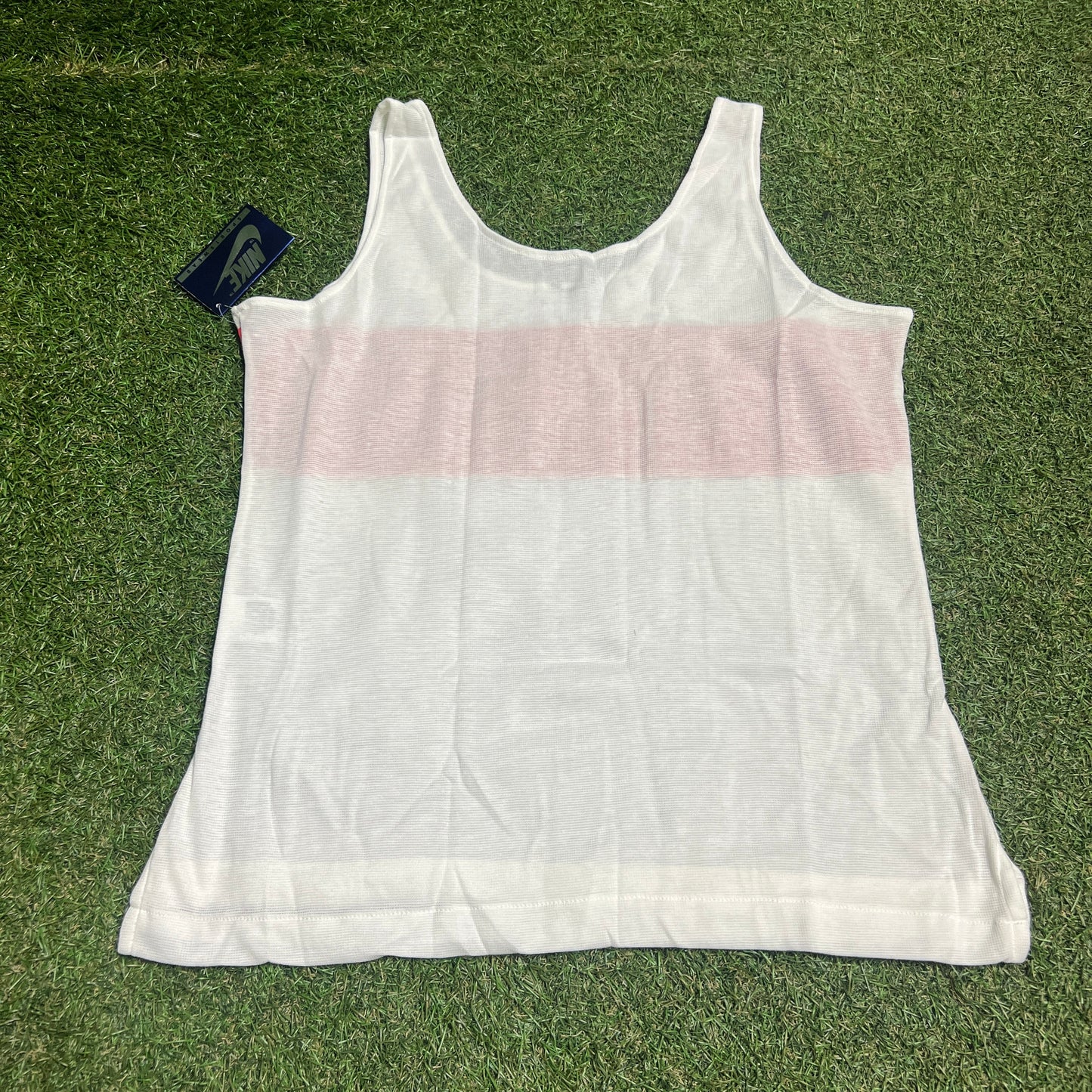 1990s Nike Womens White Tank Top Size XL NEW v15304