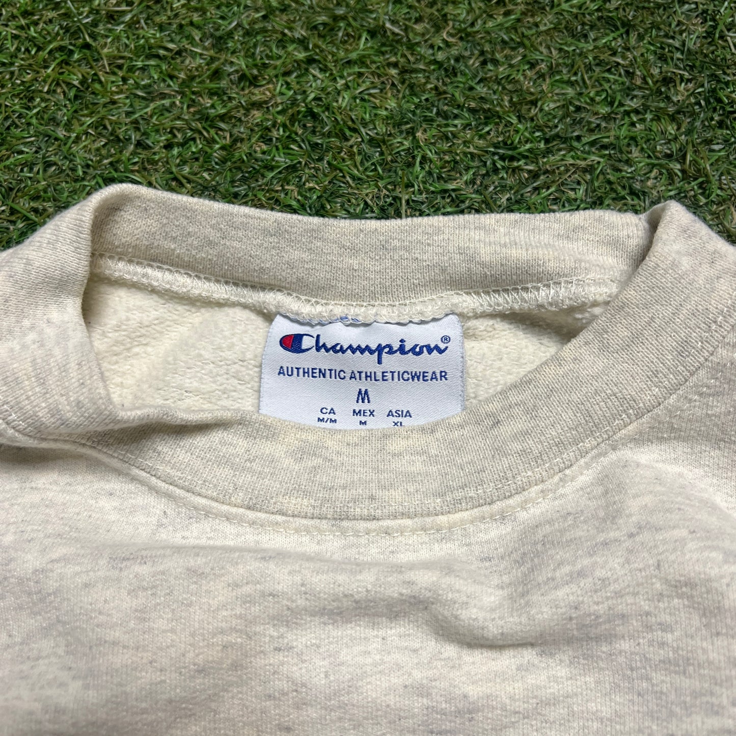Boston University Champion Grey Cropped Crewneck Size Medium USED v15320