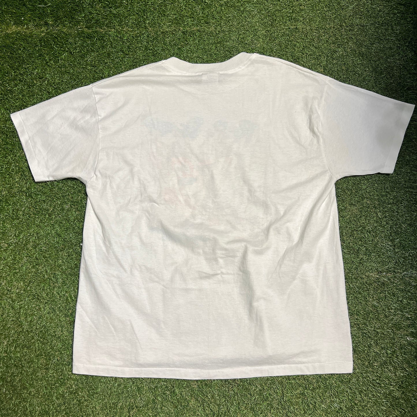 1990s Ren and Stimpy Fire CO White Tee Size XL USED v14240