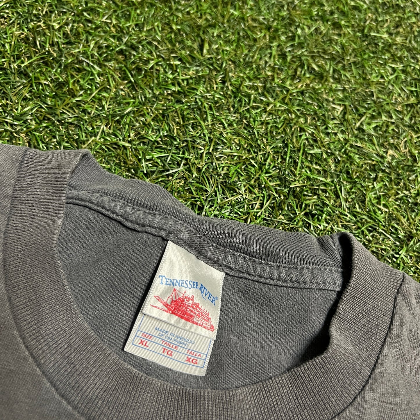 Y2K 7up Promo Grey Tee Size XL USED v15351