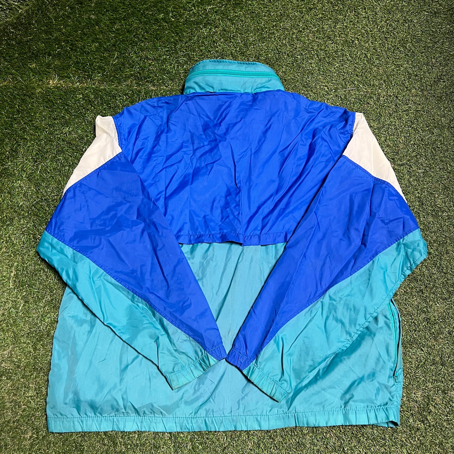 1980s Blue Nike Windbreaker Size Large USED v15334