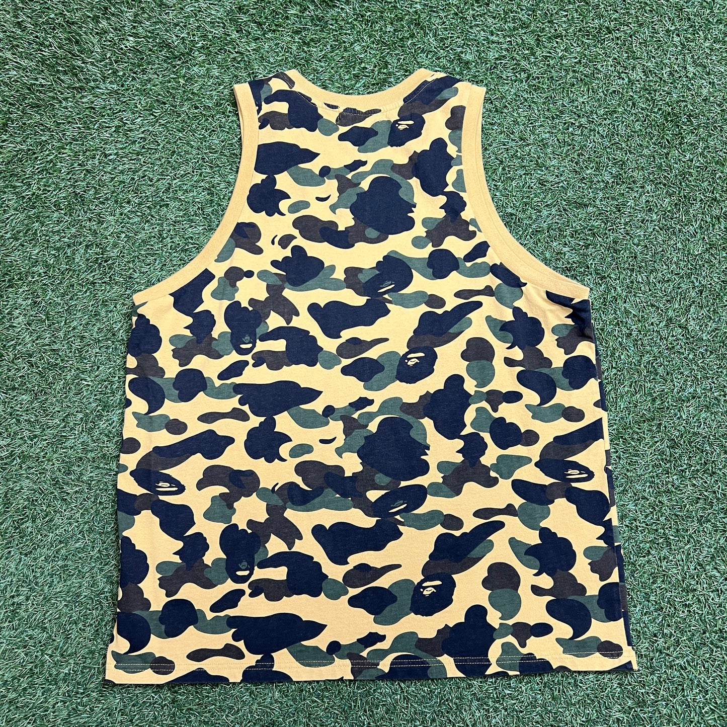 Bape A Bathing Ape Camo Tank Top Size XXL USED x8614