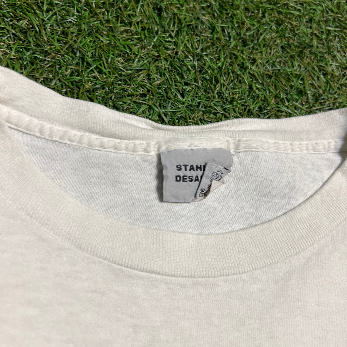 1993 Stanley Desantis Beavis and Butthead Are Not Real White Tee Size Large USED v14256