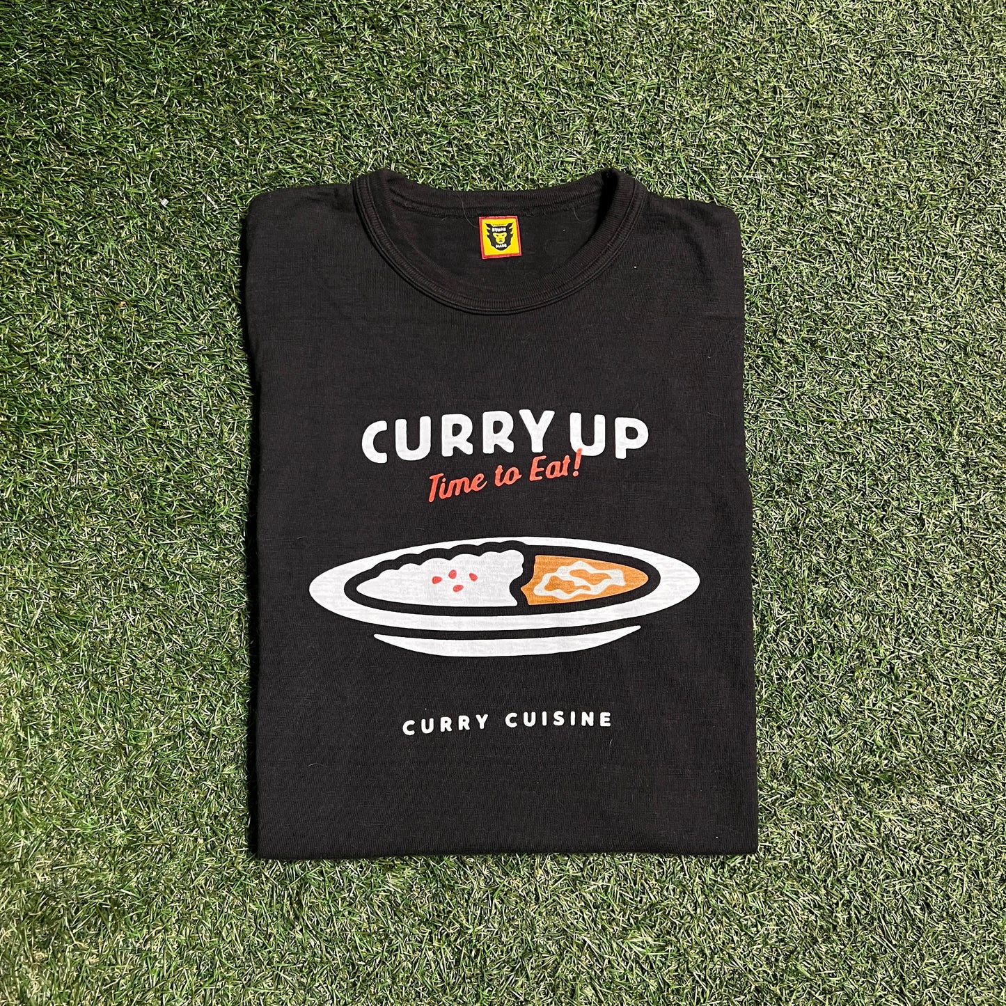 Human Made Curry Up Tee Black Size Medium Used X11873