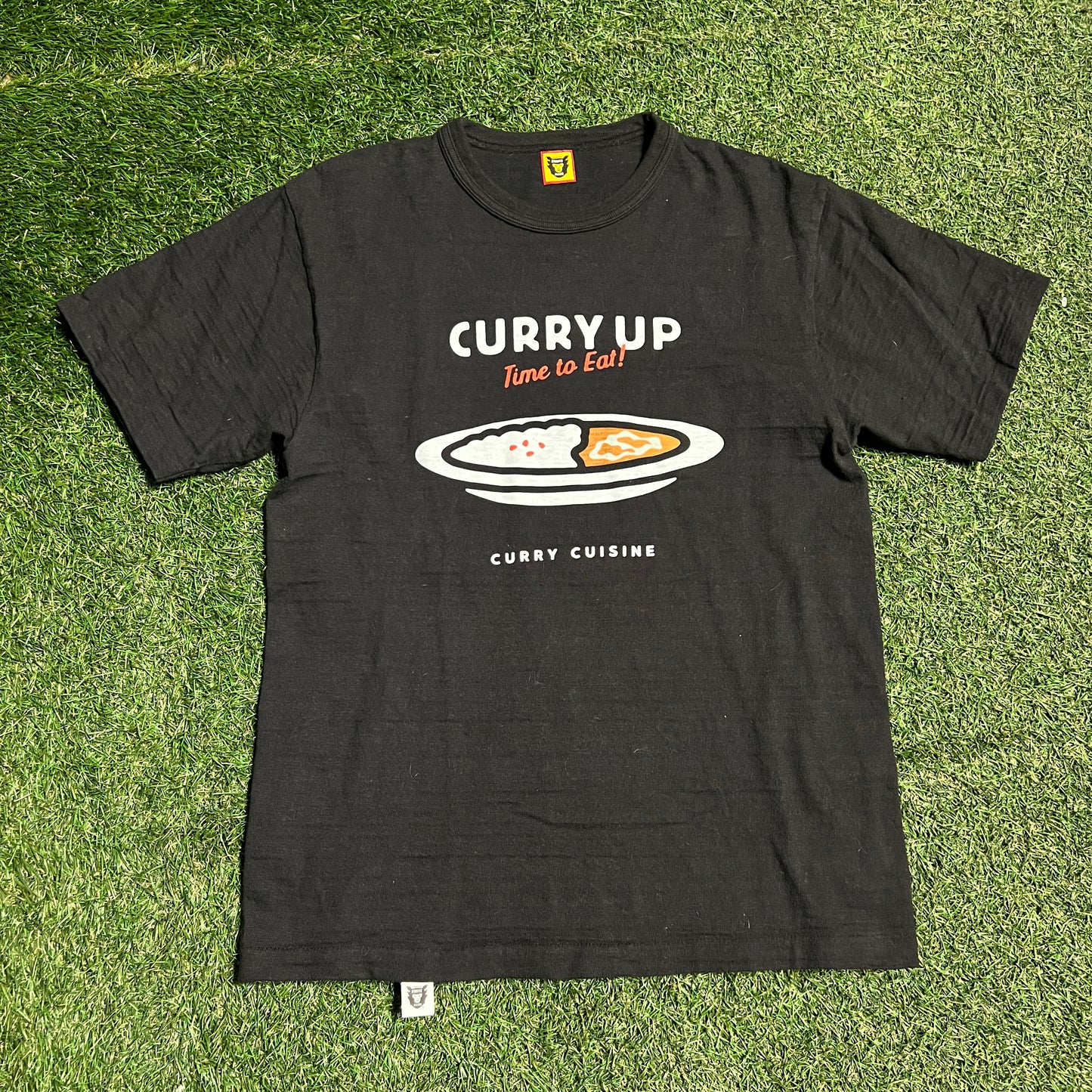 Human Made Curry Up Tee Black Size Medium Used X11873