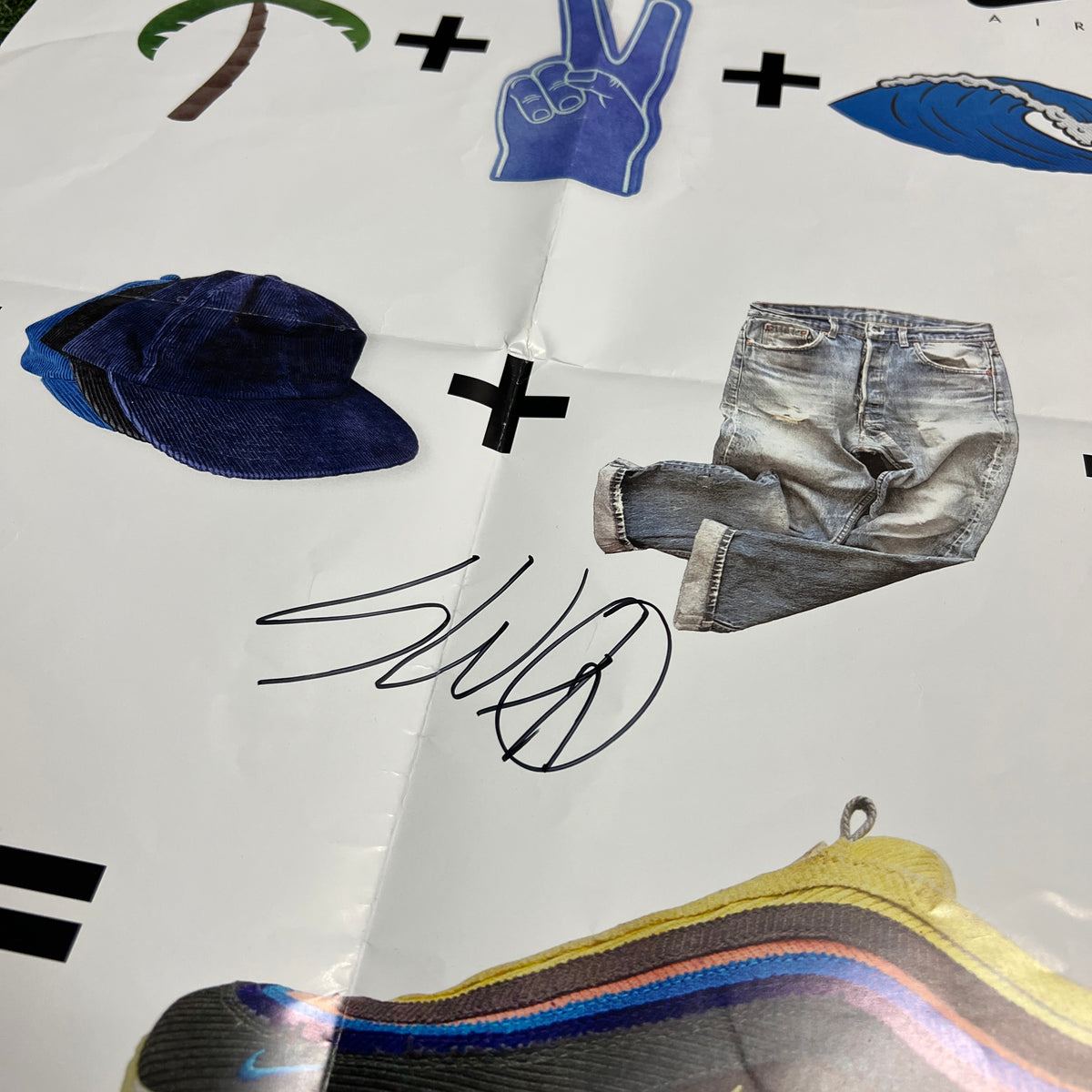 Air Max Day Sean Wotherspoon Poster SIGNED One Size USED x12724