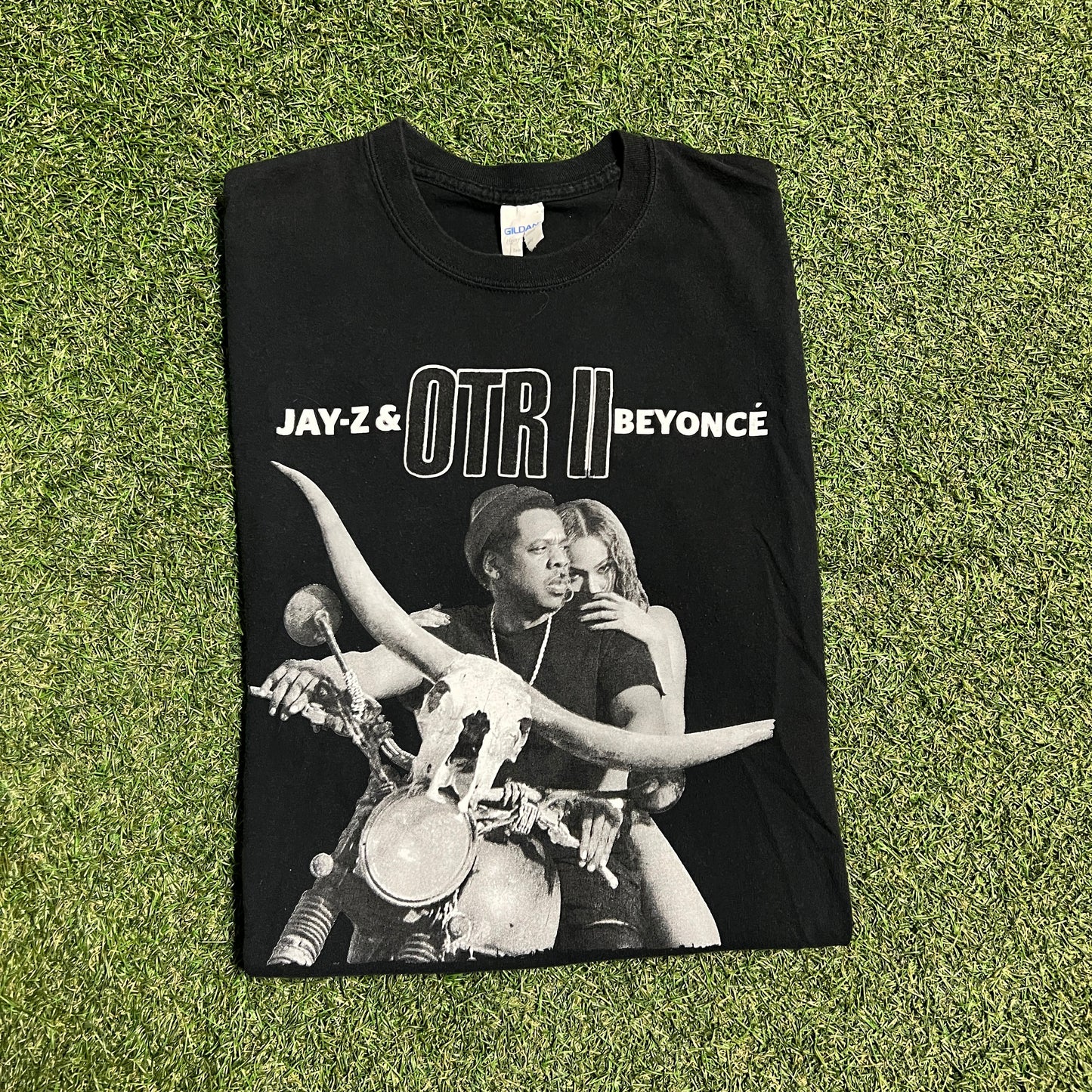 Jay Z Beyonce 2018 Tour Black Tee Size Medium USED v5375