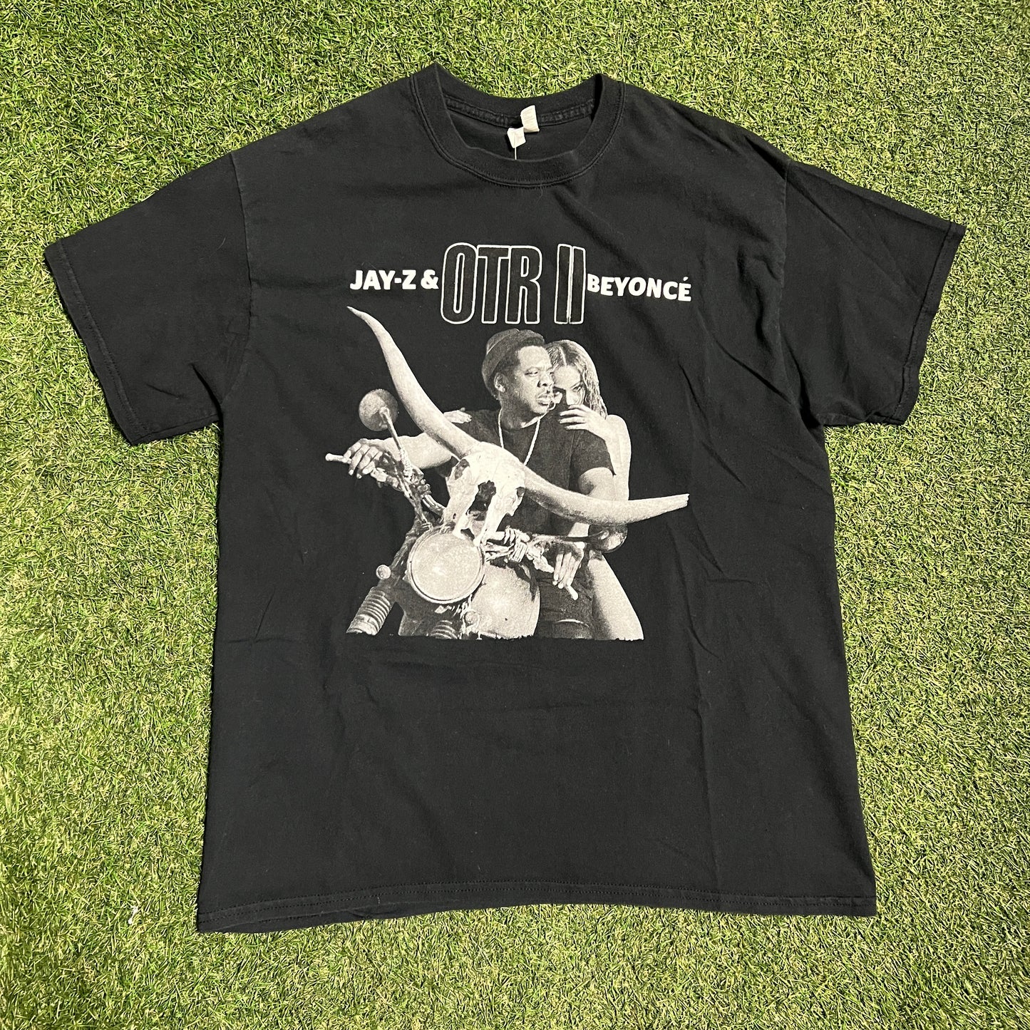 Jay Z Beyonce 2018 Tour Black Tee Size Medium USED v5375