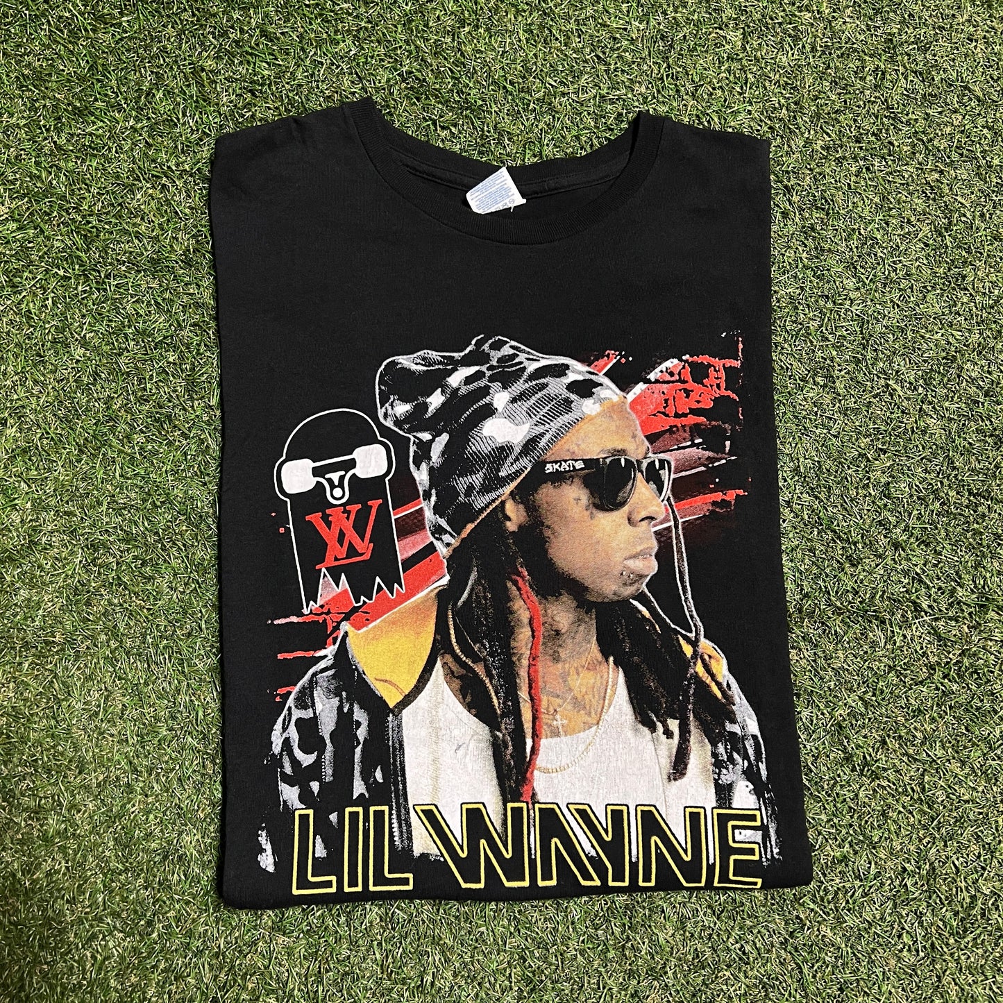 Lil wayne 2016 Tour Black Tee Size Large USED v5247