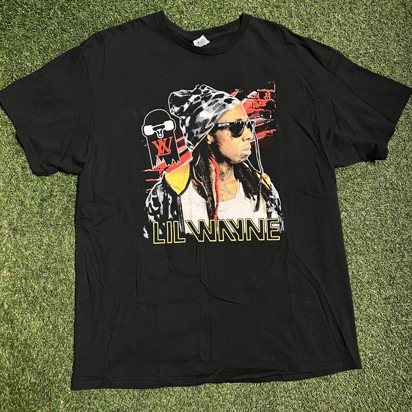 Lil wayne 2016 Tour Black Tee Size Large USED v5247