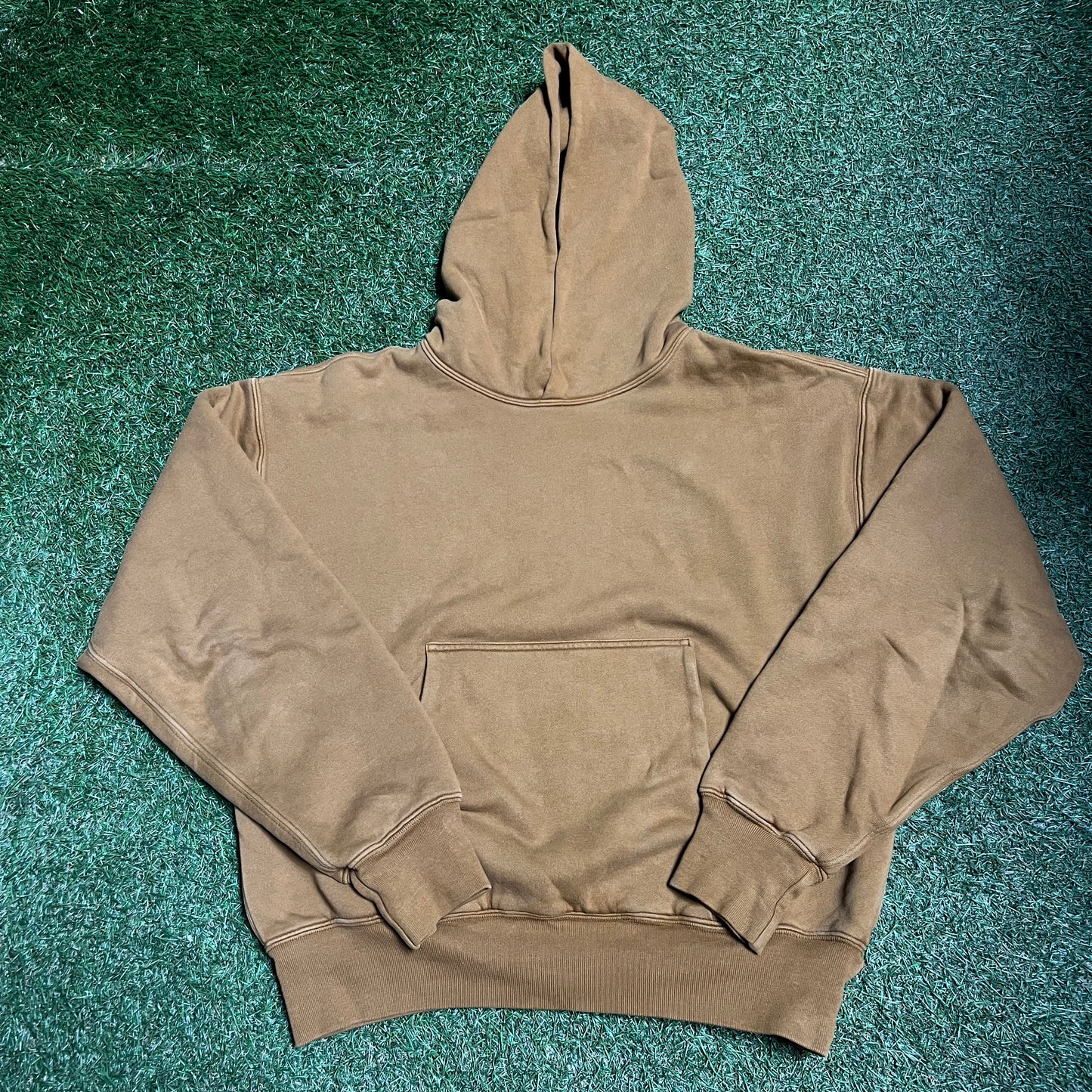 Yzy Gap Brown Double Layered Hoodie Size Medium USED x11857