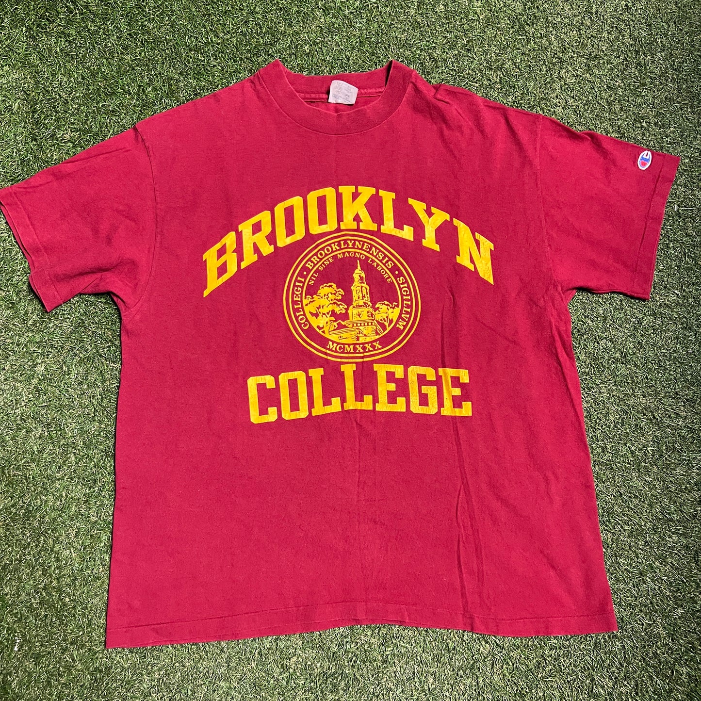 1990s Brooklyn College Tee Size XL USED v15399