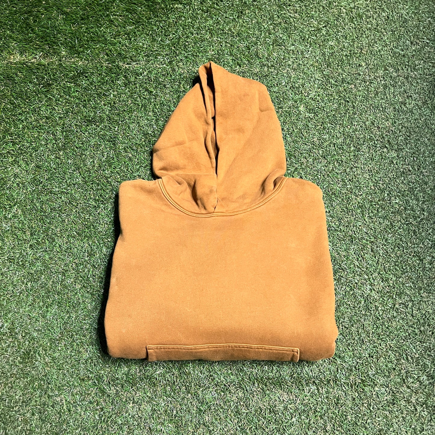 Yzy Gap Brown Double Layered Hoodie Size Medium USED x11857