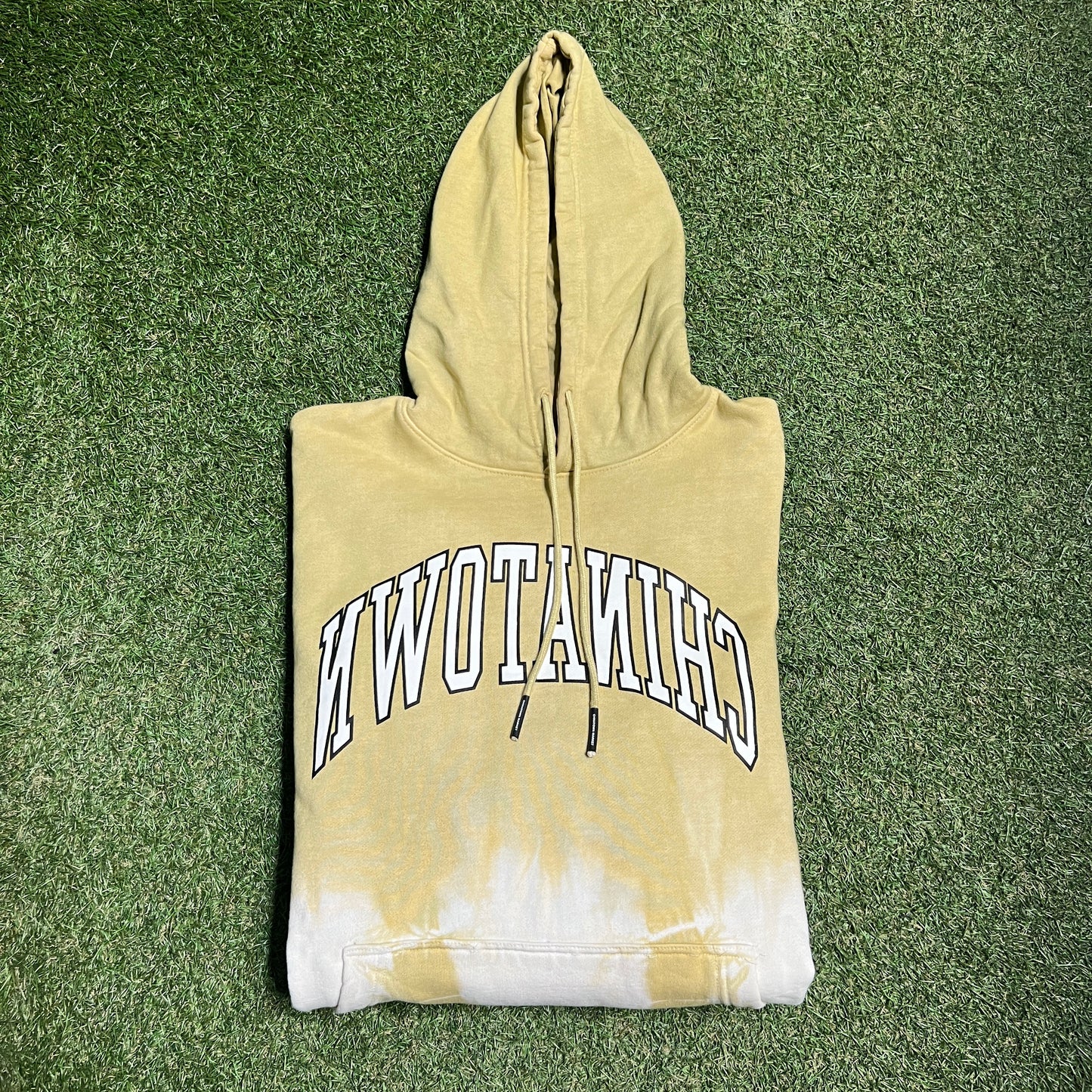 Chinatown Market Tan Tie Dye Hoodie Size XL USED x12531