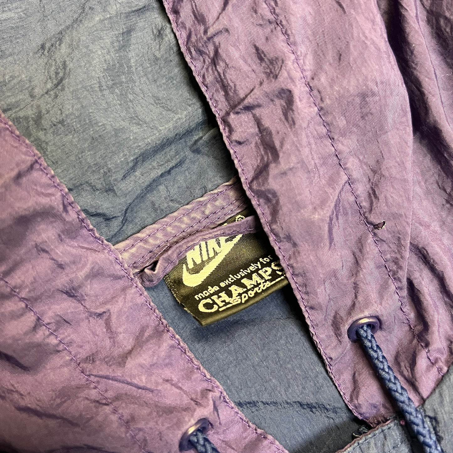 1990s Nike "Swoosh by Nike" Navy Windbreaker Size Large USED v14922