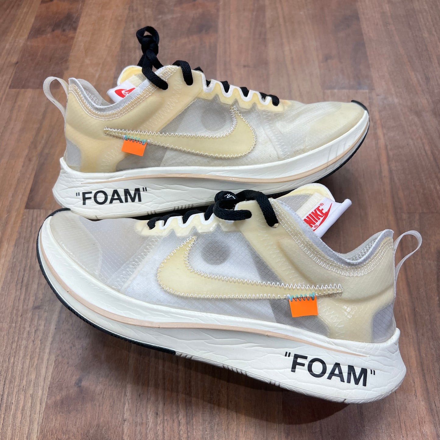 Nike Zoom Fly Off White White Size 6 USED s5000