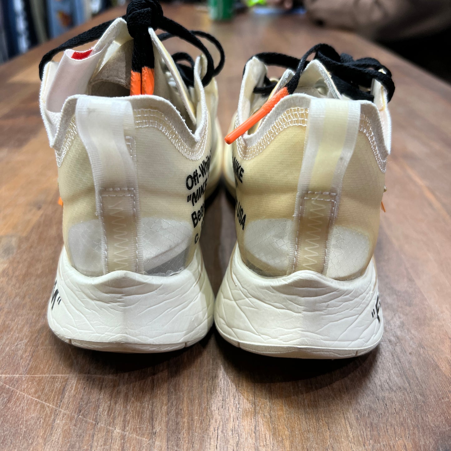 Nike Zoom Fly Off White White Size 6 USED s5000