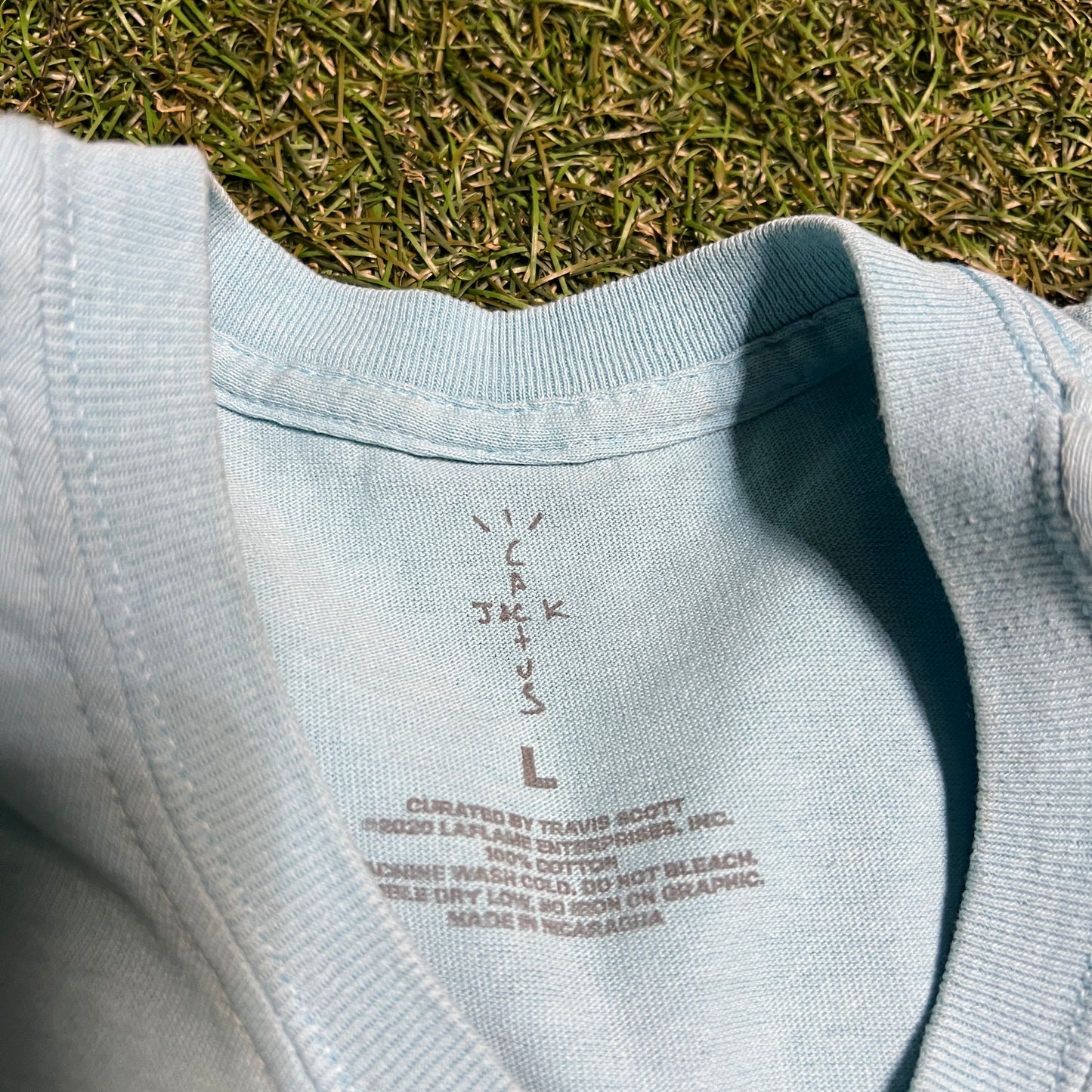 Travis Scott Class of 2020 Blue Tee Size Large USED x11924