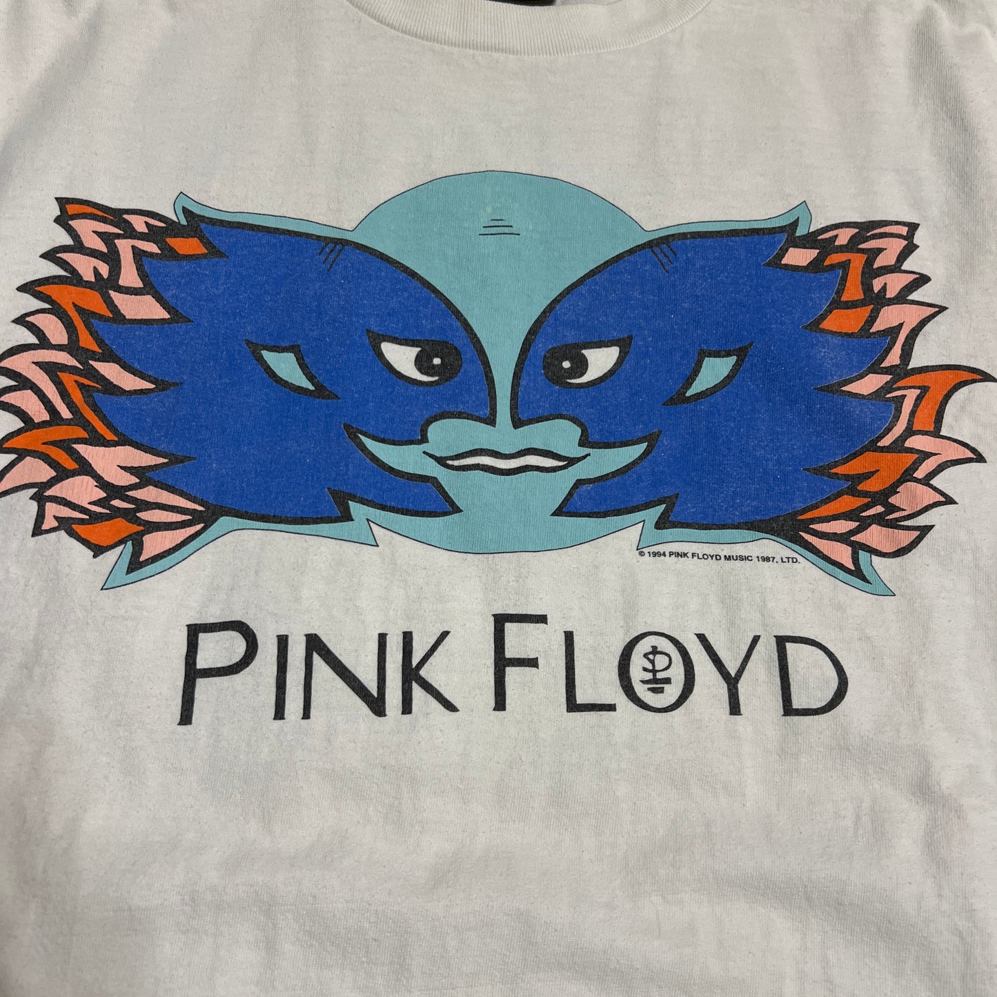 1994 Pink Floyd Metal Heads Division Bell Tour White Tee Size XL USED v15389