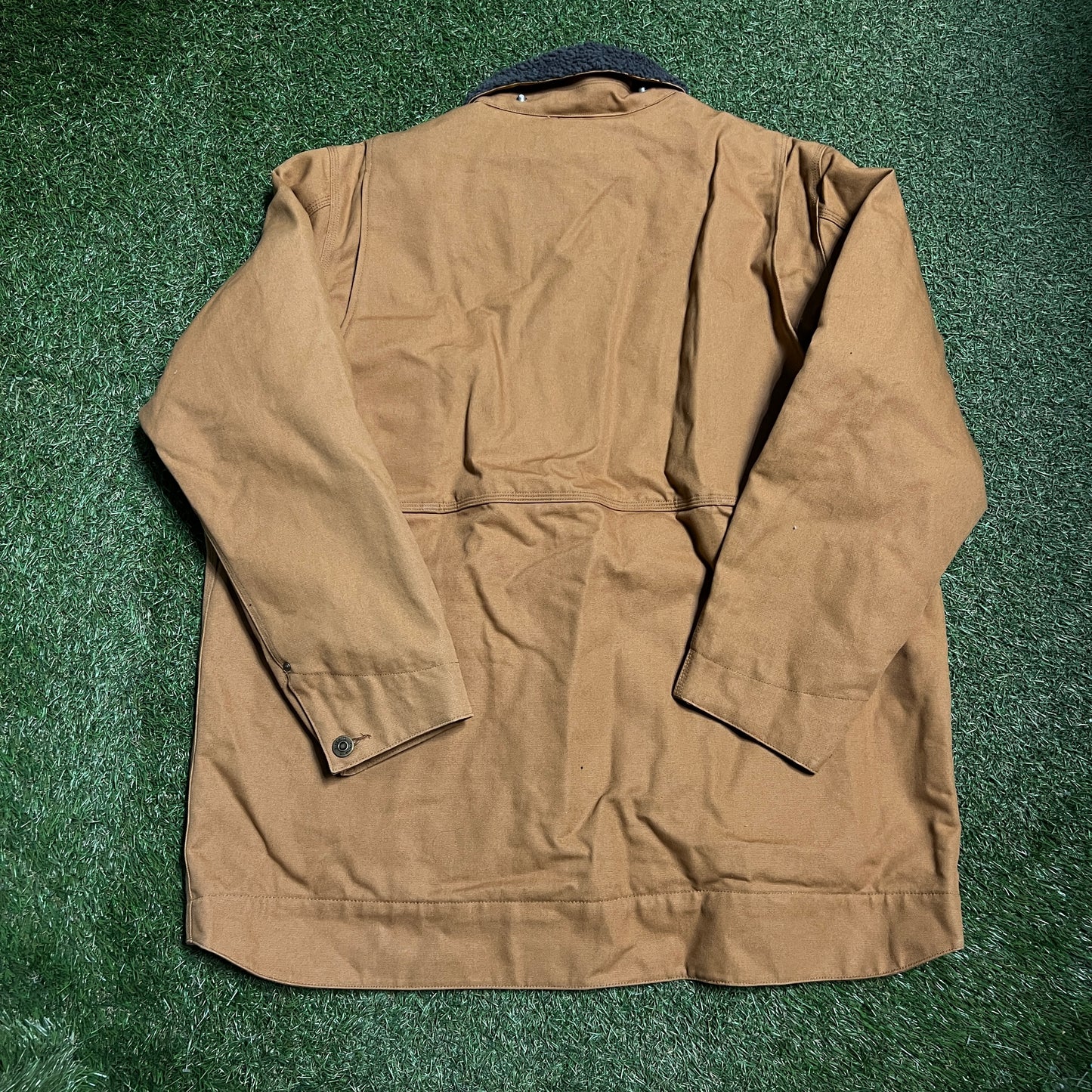 Carhartt Full Swing Tan Button Up Jacket Size XL USED v10731