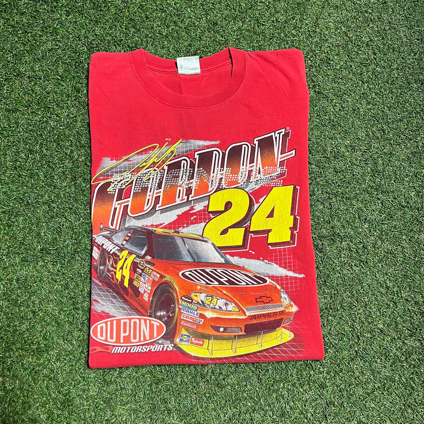 2000s Jeff Gordan Du Pont Red Tee Size XL USED v15486