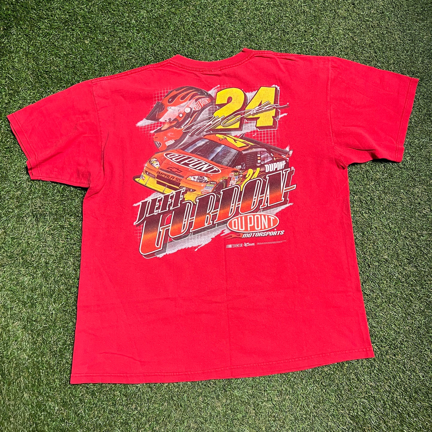 2000s Jeff Gordan Du Pont Red Tee Size XL USED v15486