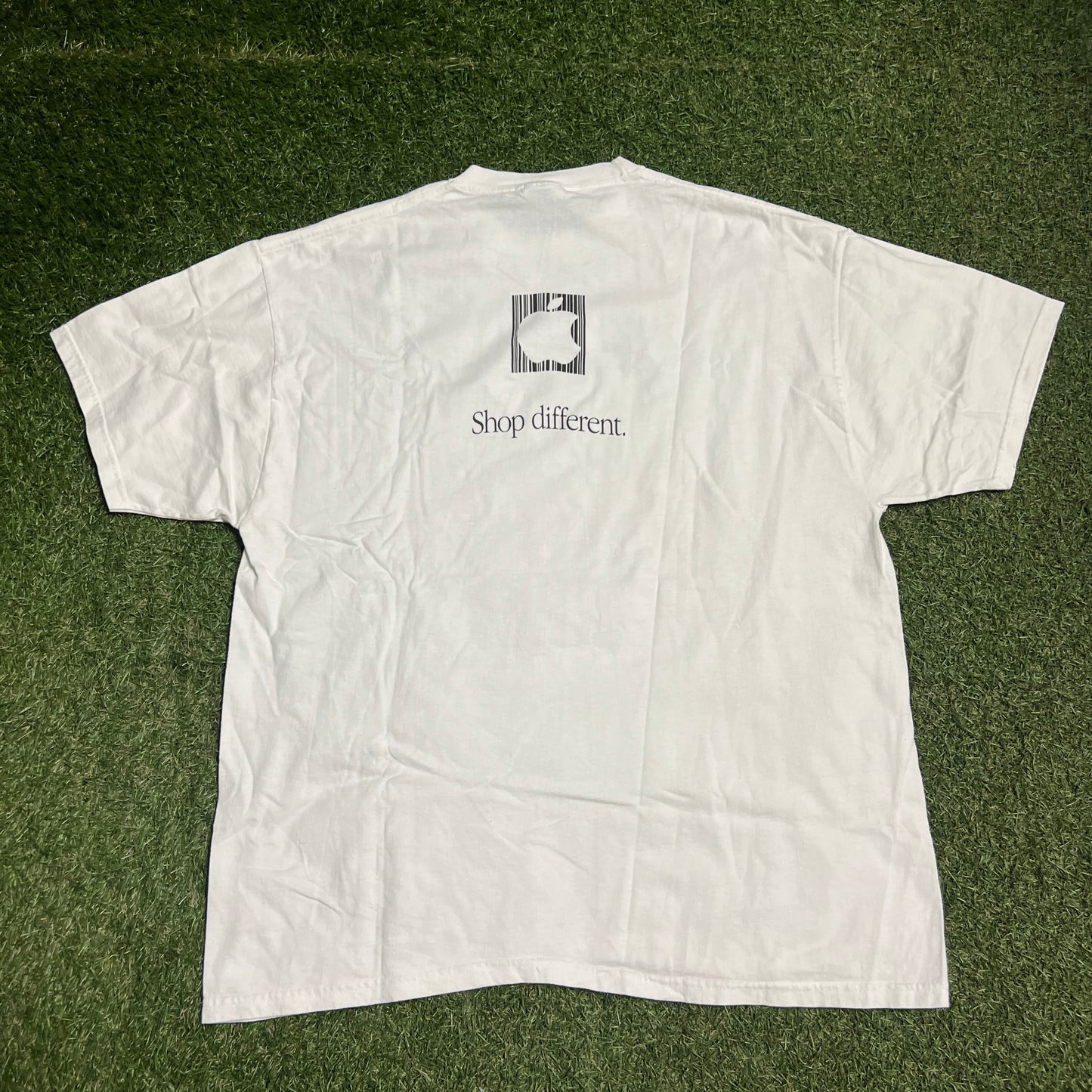 2002 Apple Soho White Shop Tee Size XL USED v15514