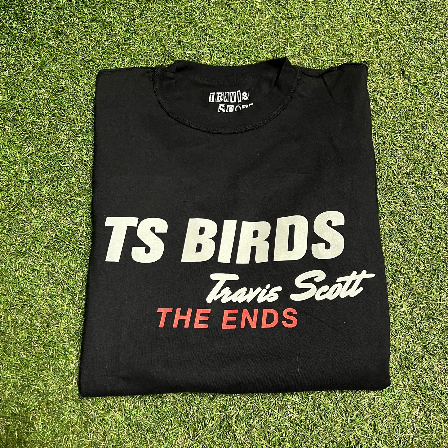 2016 Travis Scott TS Birds The Ends Black Longsleeve Size Small USED x12994