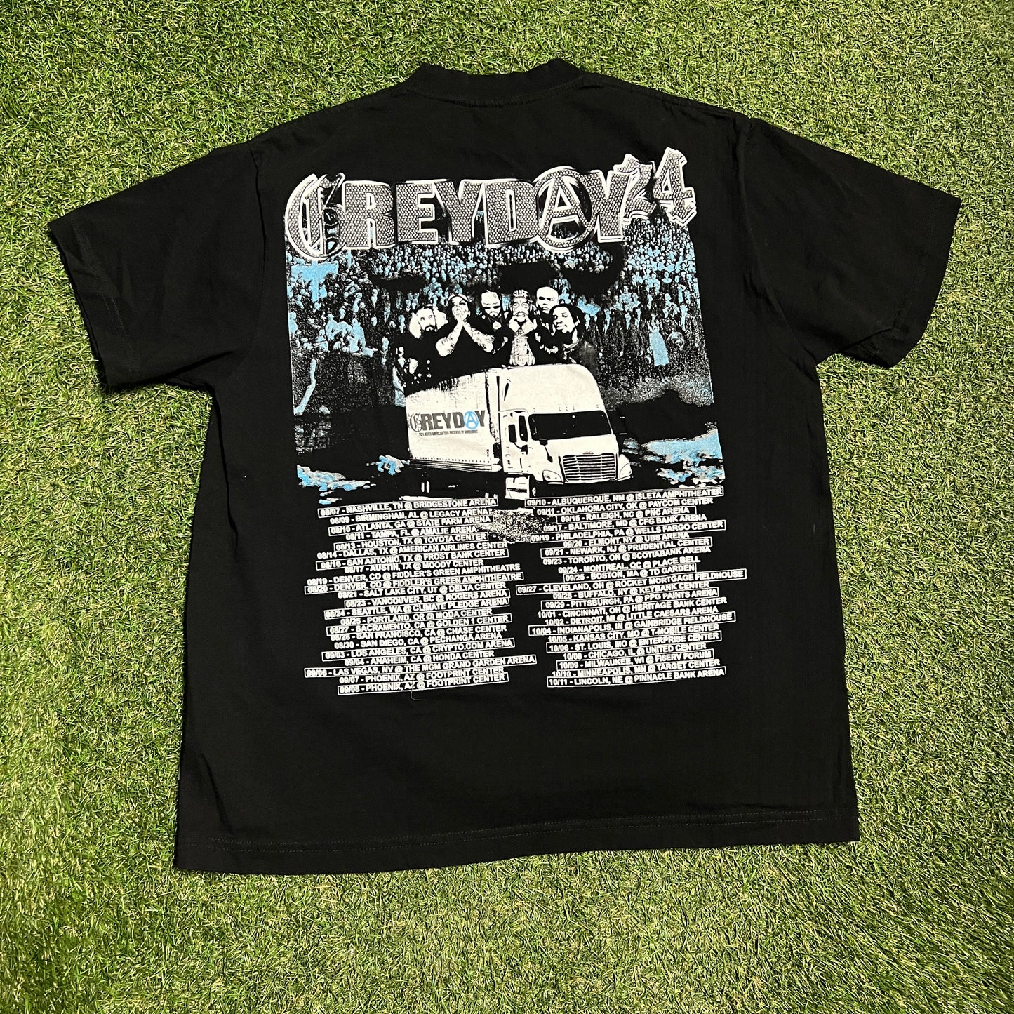 $uicideboy$ Greyday 2024 Tour Black Tee Size Large USED v15547